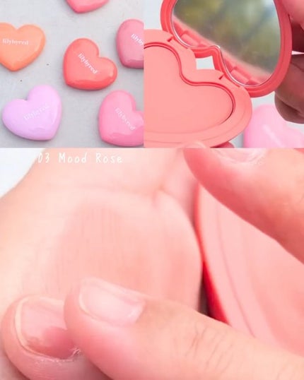 ラヴ ビーム チークバーム/lilybyred/ジェル・クリームチークを使ったクチコミ(3枚目)