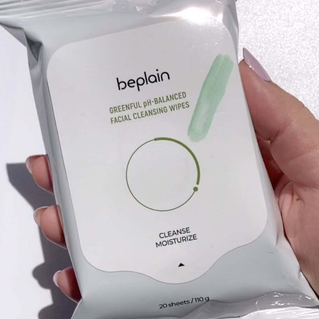 緑豆クレンジングウォーターティッシュ/beplain/ボディシートの動画クチコミ3つ目