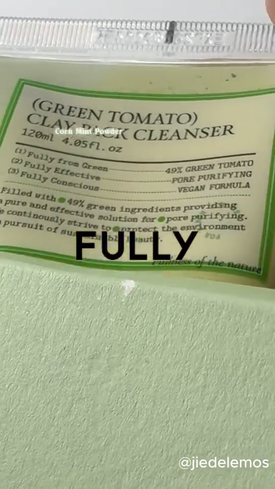 グリーントマトクレイマスククレンザー/FULLY/洗い流すパック・マスクを使ったクチコミ（1枚目）