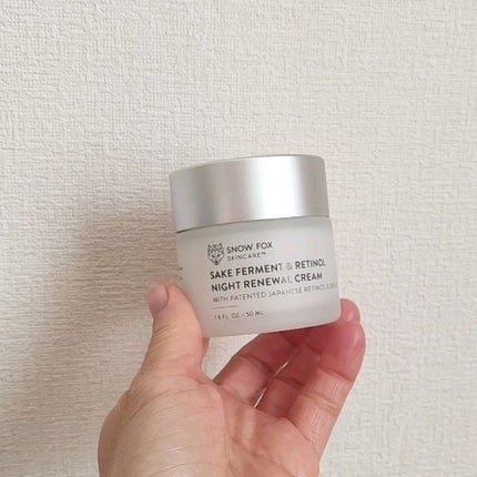 試してみた】SAKE ナイトクリーム SNOW FOX SKINCAREの効果・肌 試してみた】SAKE ナイトクリーム SNOW FOX SKINCAREの効果・肌