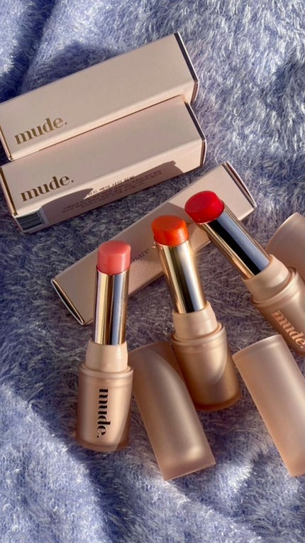 ベアーシャインリップバーム/mude/口紅の人気ショート動画