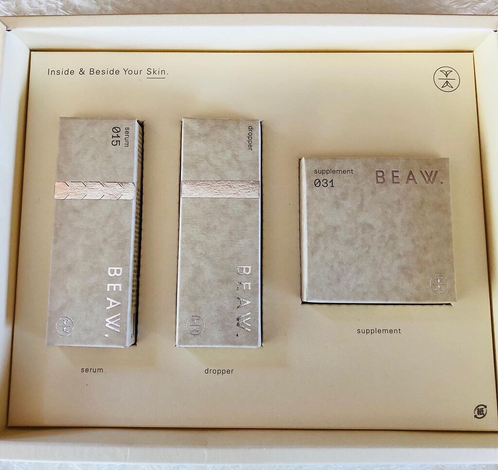 スターターBOX/BEAW./スキンケアキットを使ったクチコミ（1枚目）