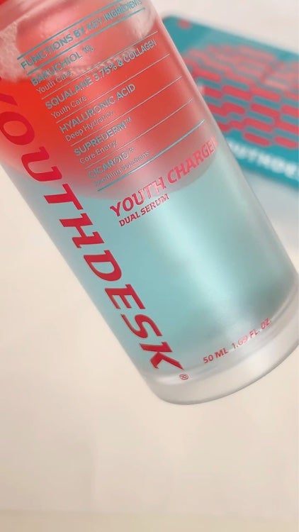 ユースチャージャーデュアルセラム/YOUTHDESK/美容液を使ったクチコミ(3枚目)