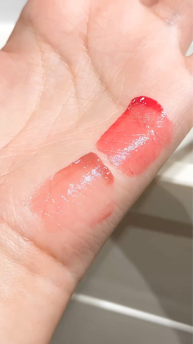 アンドバイロムアンド　グラッシーボムティント/&nd by rom&nd/リップティントを使ったクチコミ（1枚目）