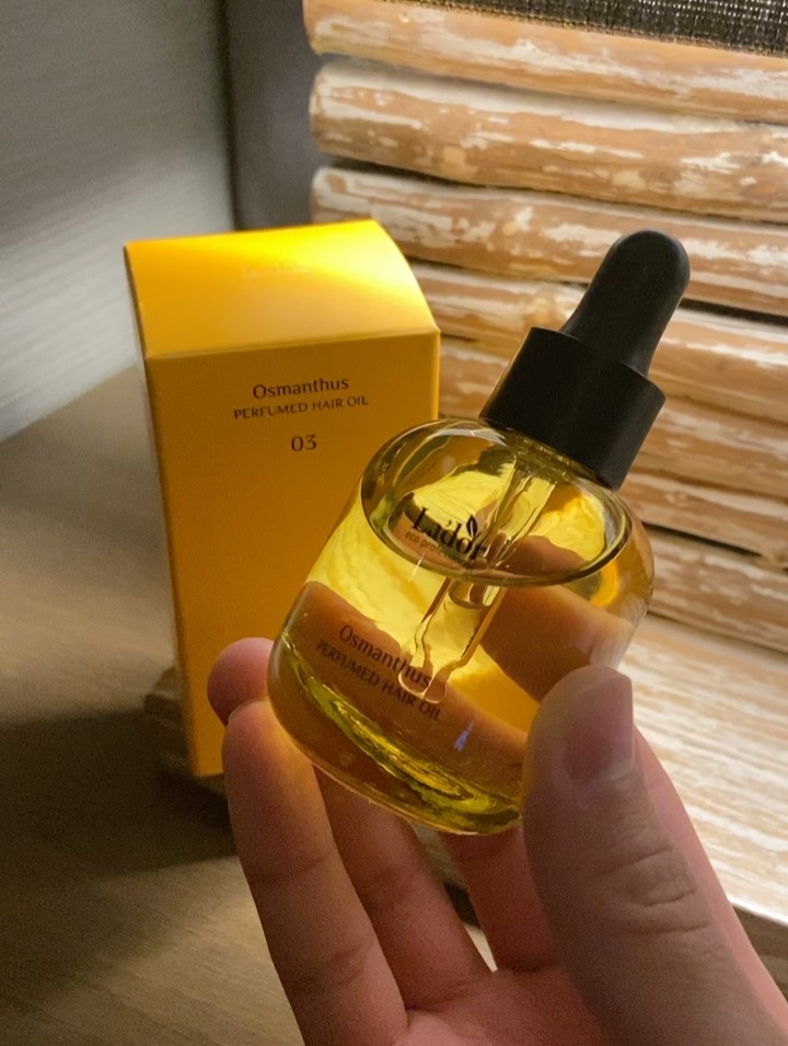 パフュームヘアオイル オスマンサス/La'dor/ヘアオイルを使ったクチコミ（3枚目）