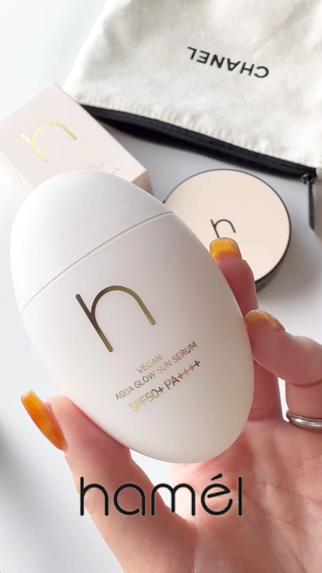 ヴィーガンアクアグロウサンセラム/HAMEL/日焼け止めローションを使ったクチコミ（1枚目）