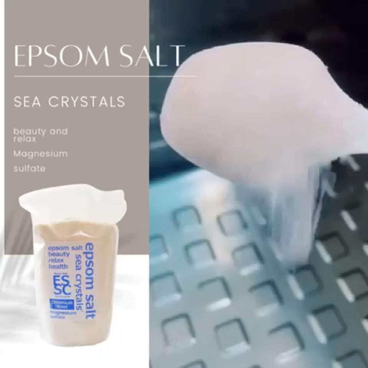 シークリスタルス エプソムソルト オリジナル/sea crystals/無機塩系入浴剤を使ったクチコミ（1枚目）