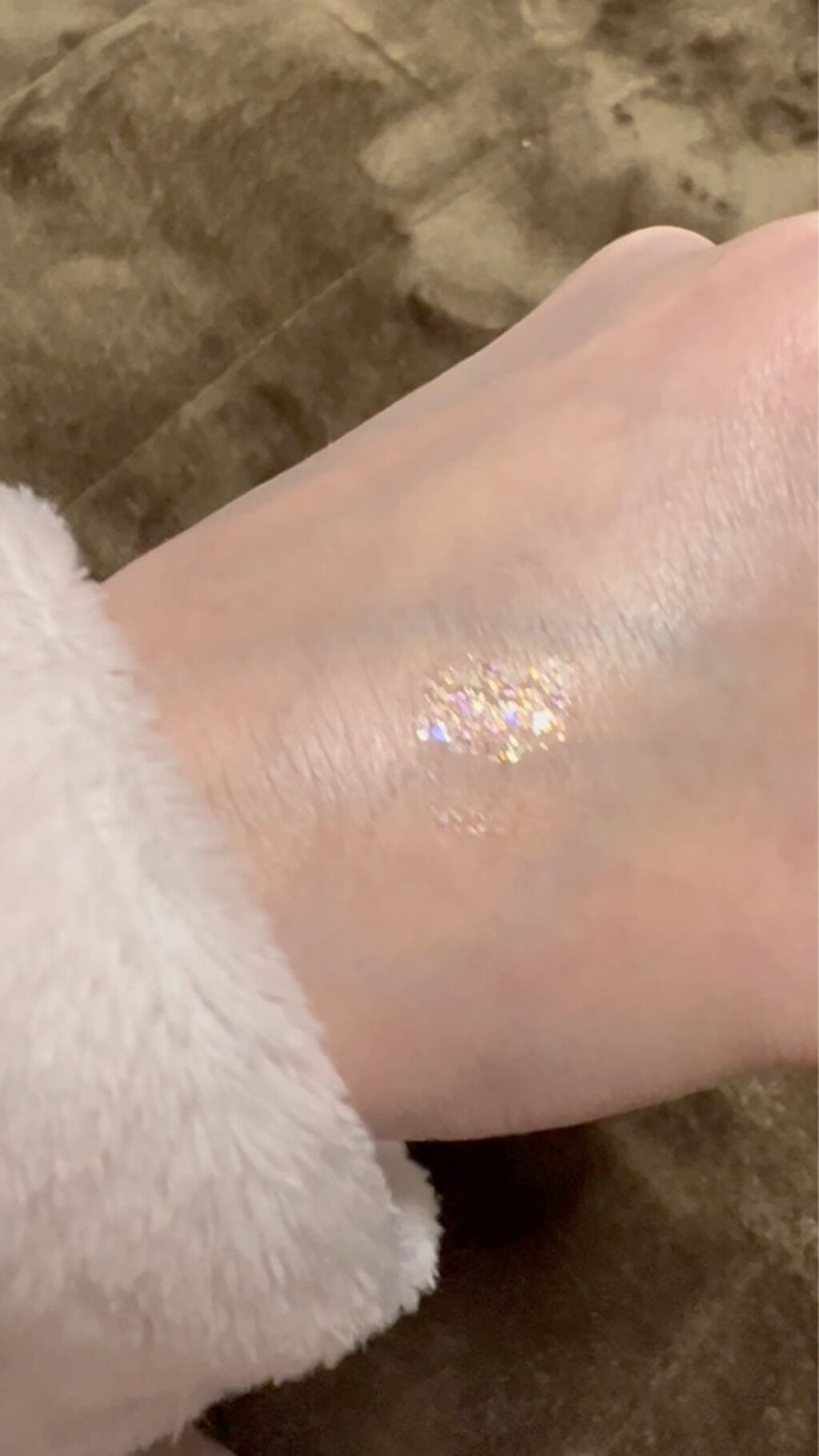 シュガー トゥインクル リキッド グリッター/PERIPERA/グリッターを使ったクチコミ（3枚目）