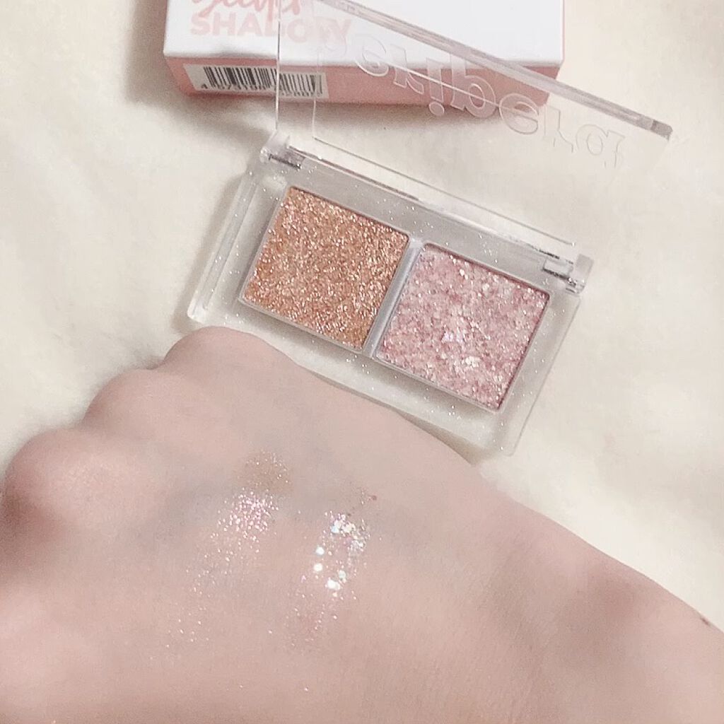  デュオ ポケット グリッター シャドウ/PERIPERA/アイシャドウパレットを使ったクチコミ（2枚目）