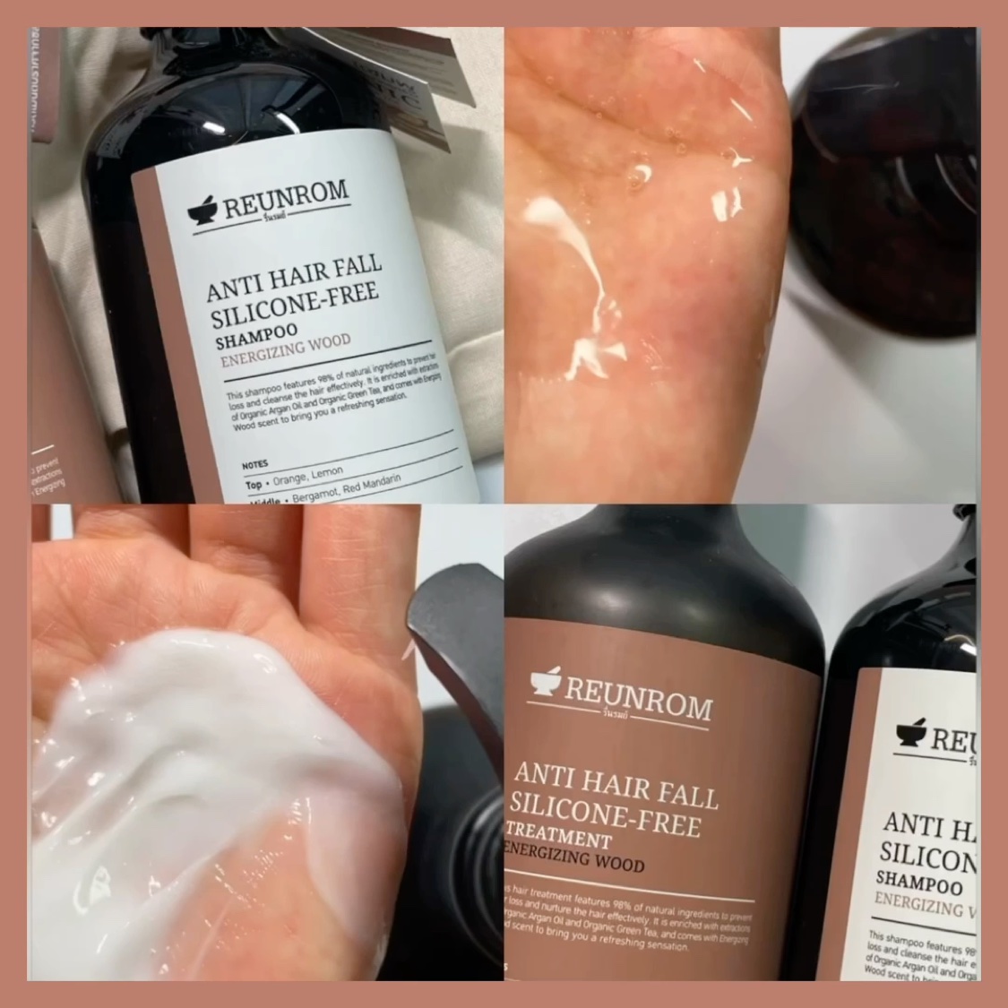 エナージングウッド ヘアシャンプー／ヘアトリートメント/REUNROM/市販シャンプーの動画クチコミ1つ目