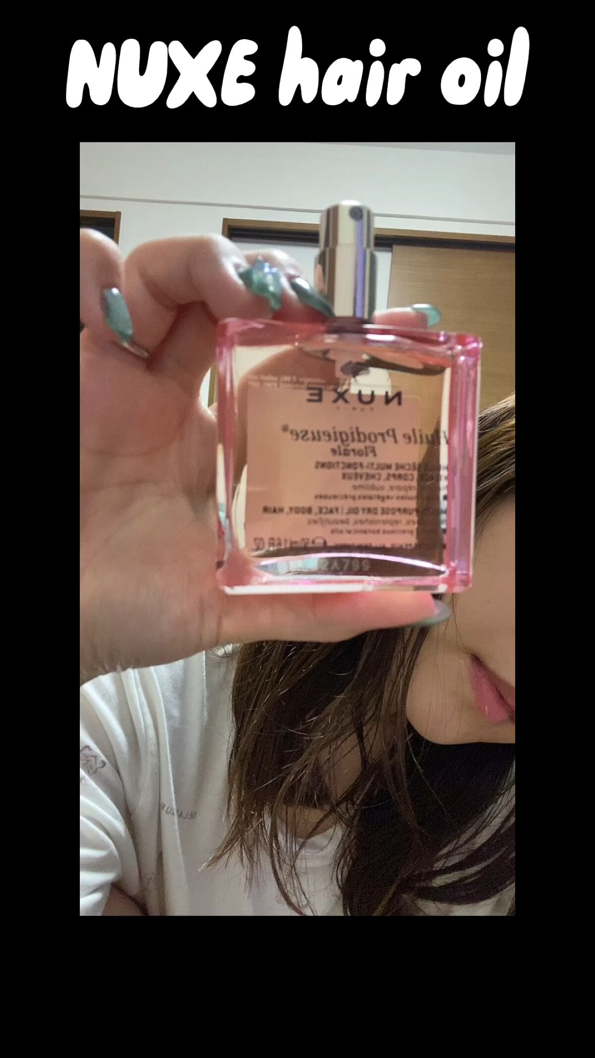 プロディジュー フローラル ヘアオイル/ニュクス/ヘアオイルの動画クチコミ1つ目
