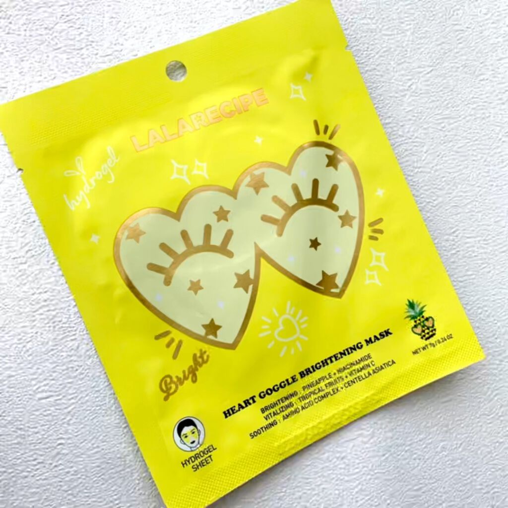 ハートゴーグルマスク/ララレシピ/シートマスク・パックを使ったクチコミ（1枚目）