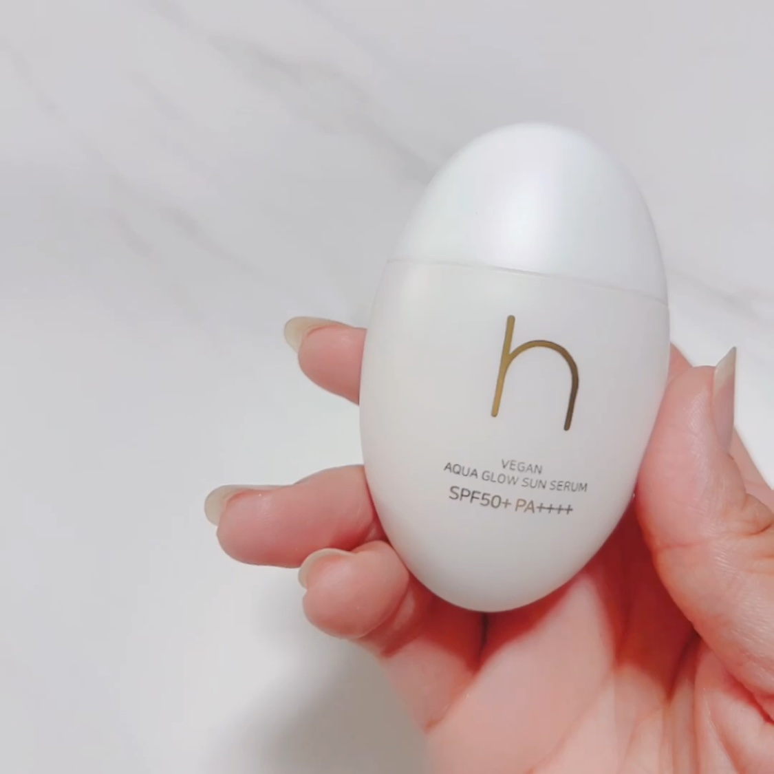 ヴィーガンアクアグロウサンセラム/HAMEL/日焼け止めローションを使ったクチコミ（3枚目）