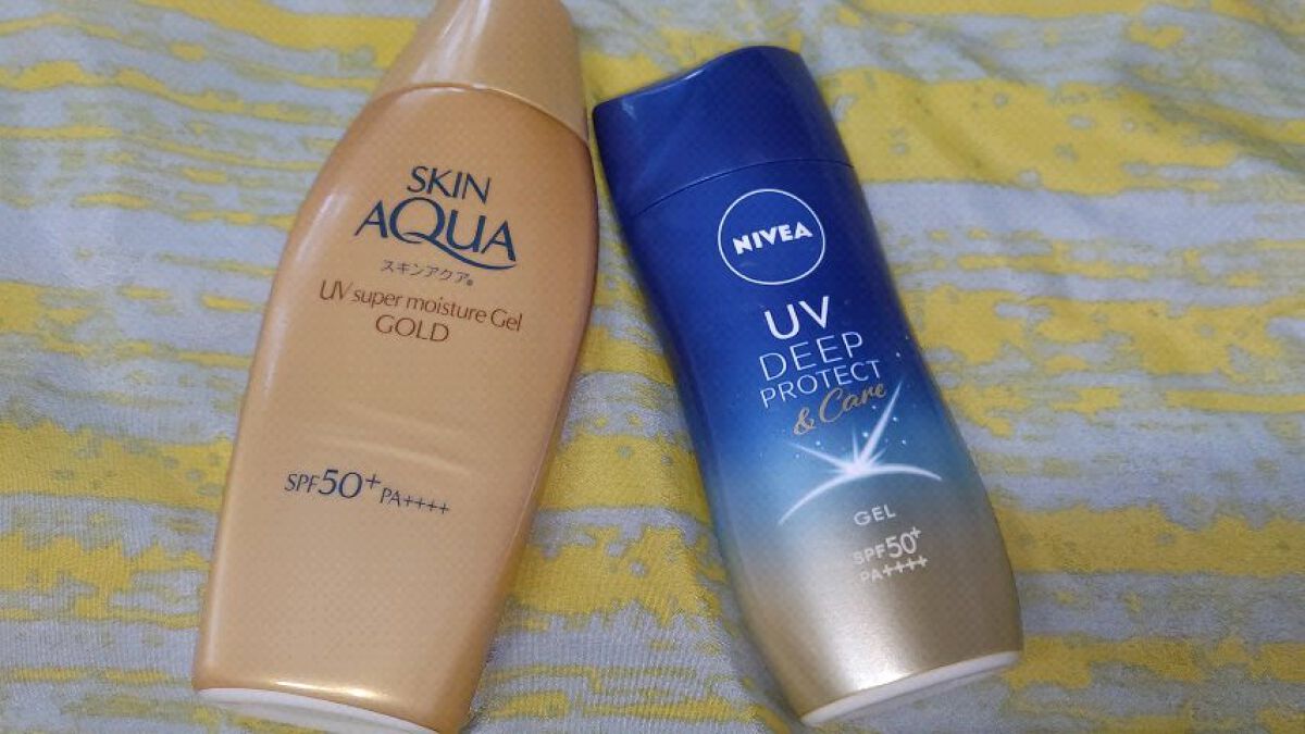 スーパーモイスチャージェルゴールド/スキンアクア/日焼け止めジェルの人気ショート動画