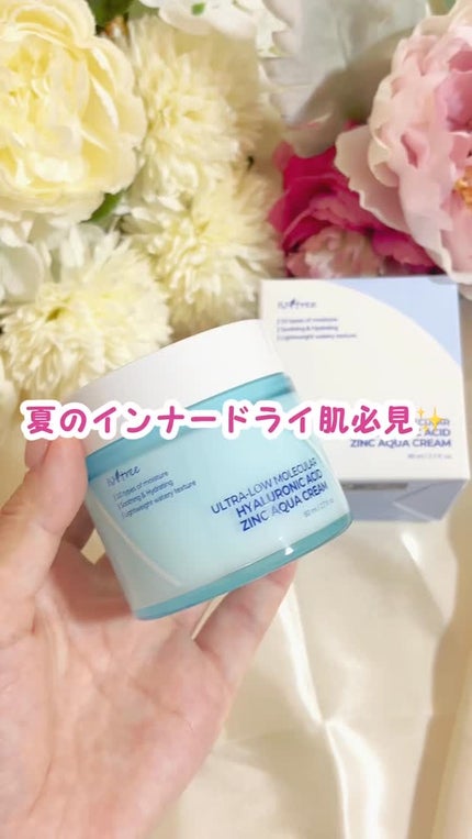 超低分子ヒアルロン酸ジンク水分クリーム/Isntree/フェイスクリームの人気ショート動画