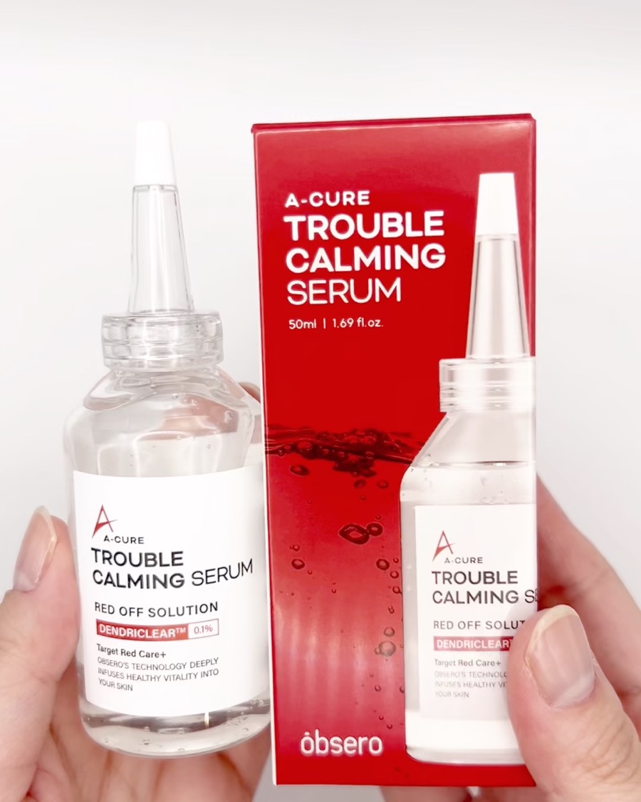 エーキュアトラブルカーミングセラム/obsero/美容液を使ったクチコミ（1枚目）
