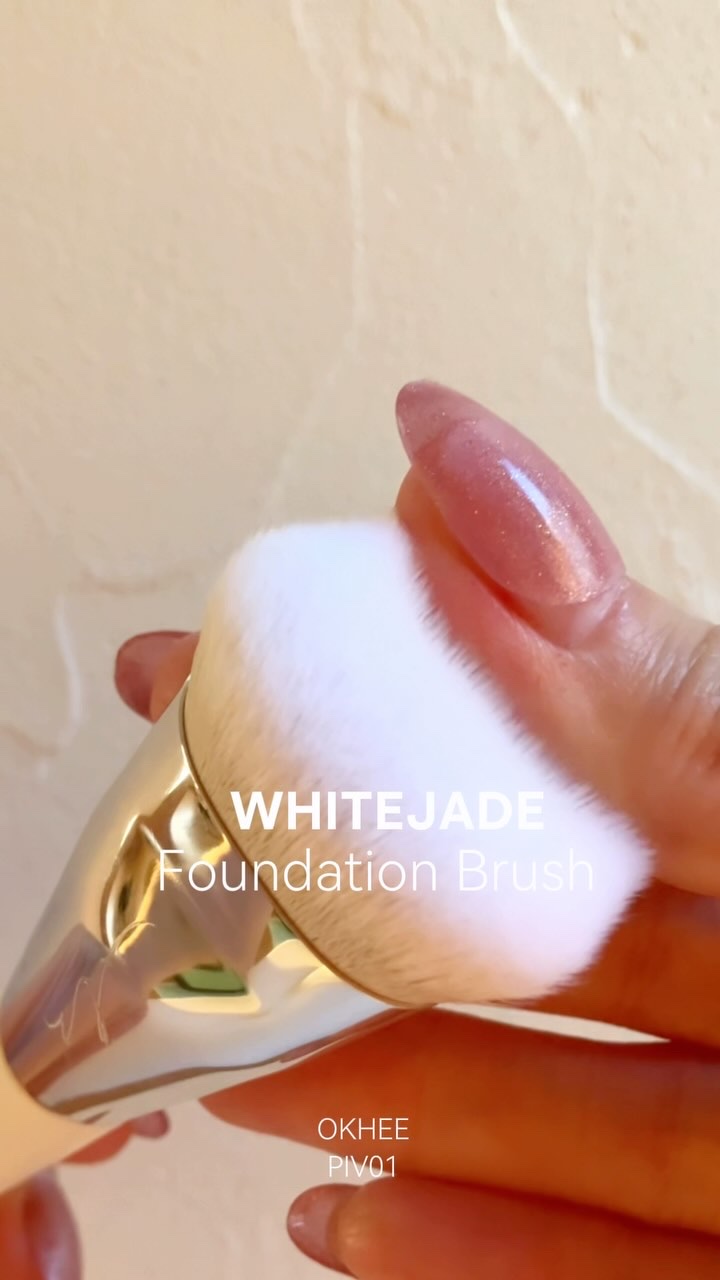 okhee 白玉ファンデーションブラシ/SOOA DOR/メイクブラシを使ったクチコミ（1枚目）
