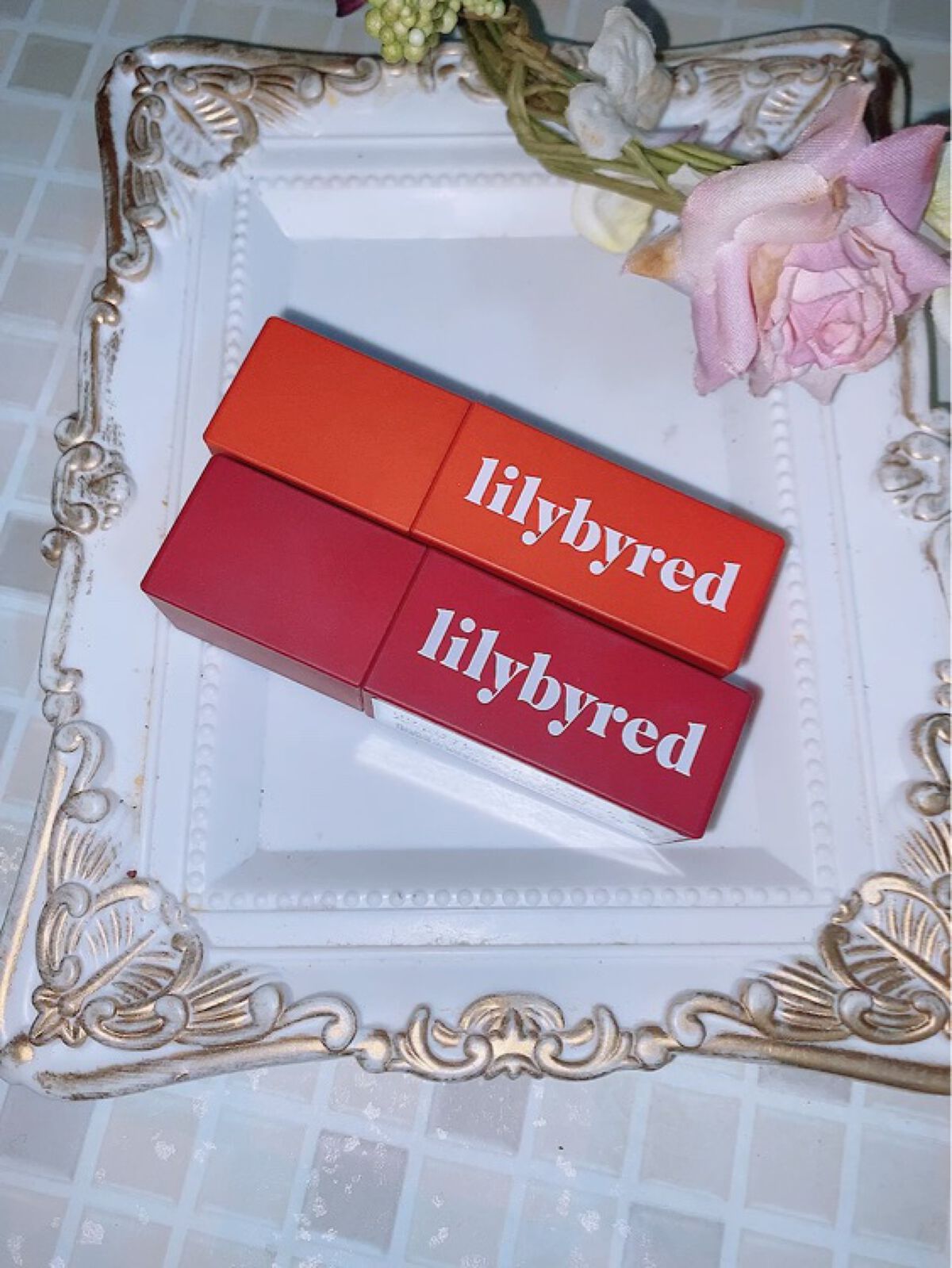 ムードライアー ベルベットティント/lilybyred/リップティントを使ったクチコミ（1枚目）