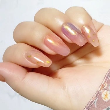 NAILOG ジェルネイルシールのクチコミ「💅

NAILOG
　Twilight
＋α
　グローパウダー（Maruti color/Be.....」（2枚目）