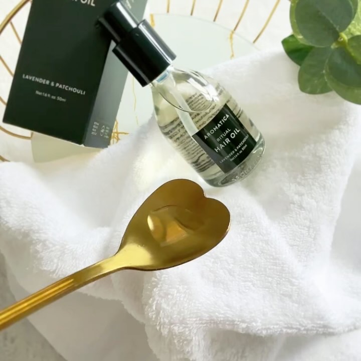 リチュアルヘアオイルラベンダー＆パチョリ/AROMATICA/ヘアオイルを使ったクチコミ（3枚目）