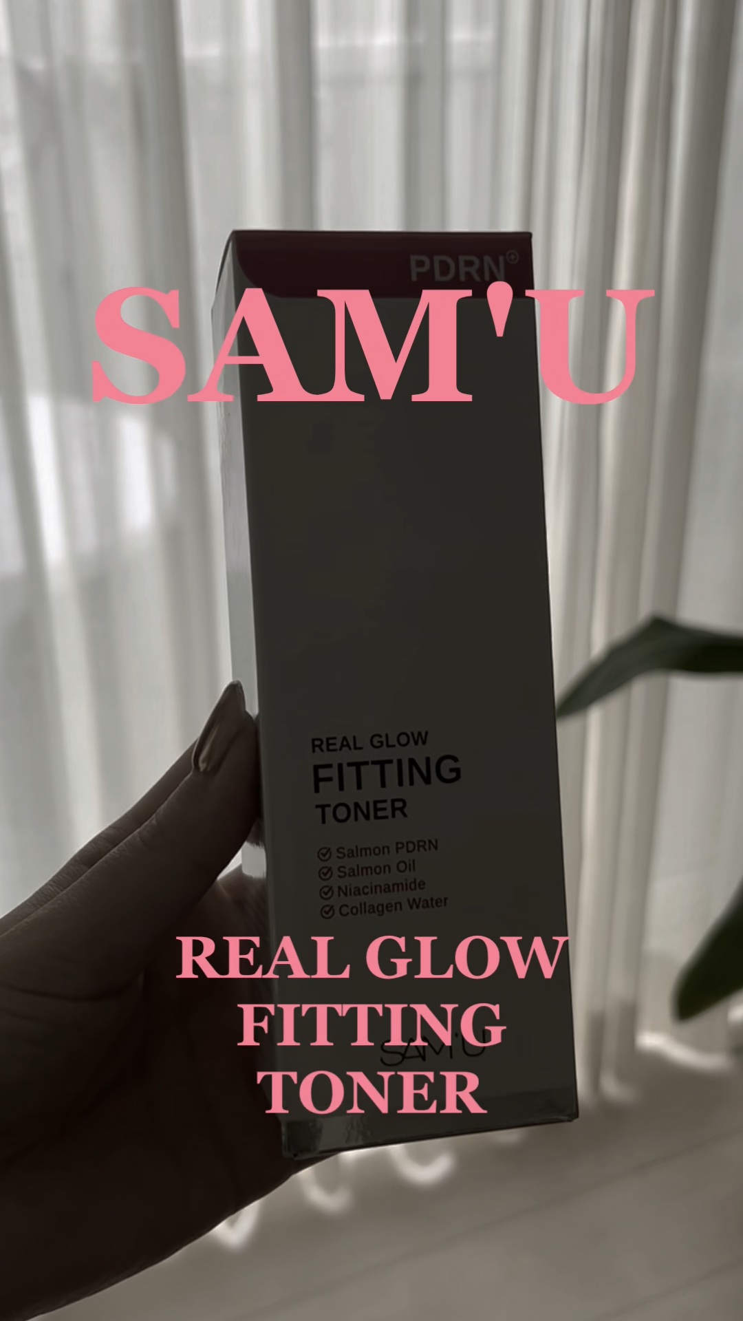SAM'Uのリアルグロウフィッティングトナー💭

サーモン由来のPDRNが配合されている、ミスト化粧水です！

サーモンオイルと2層になっていて、よく振るとシュワシュワっと細かい泡に🫧

保湿力もあり、内側から輝くようなツヤ肌に近づきま