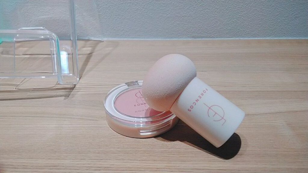 ベアブラッシャー パフ付き/フォレンコス/パウダーチークを使ったクチコミ（3枚目）