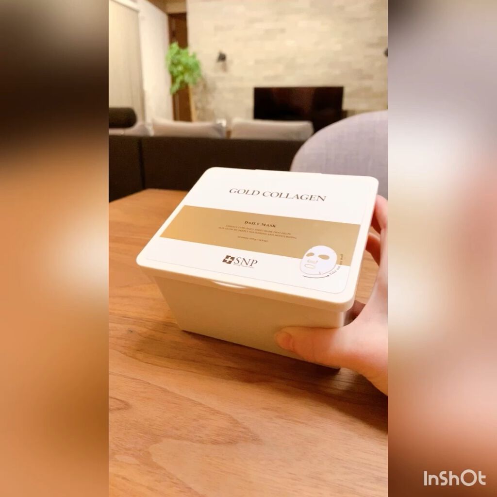 ゴールドコラーゲンデイリーマスク/SNP/シートマスク・パックを使ったクチコミ（1枚目）