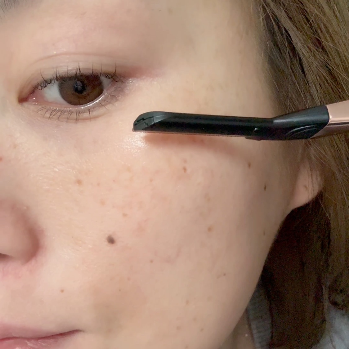 サロンプラス トーンアップ フェイススムーサー ホルダー（刃付き）/サロンプラス/シェーバーを使ったクチコミ（3枚目）