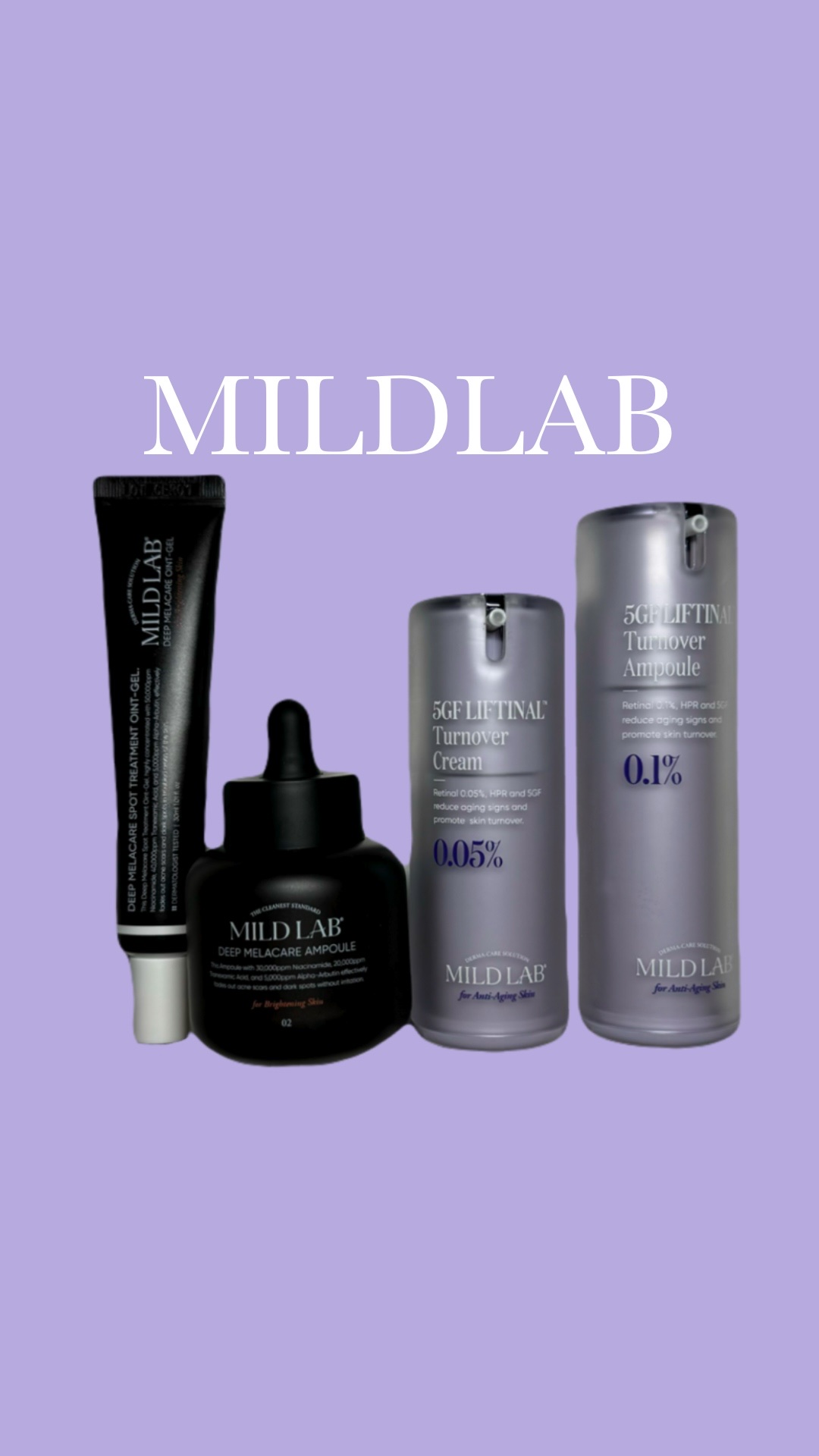 MILDLAB | @mildlab.jp 

マイルドラップ
敏感肌のための低刺激な韓国スキンケアブランド
低刺激でも効果は確実な製品を追求している
素敵なブランドさんだよ🤍

▫️DEEP MELACARE AMPOULE
痛みなく2
