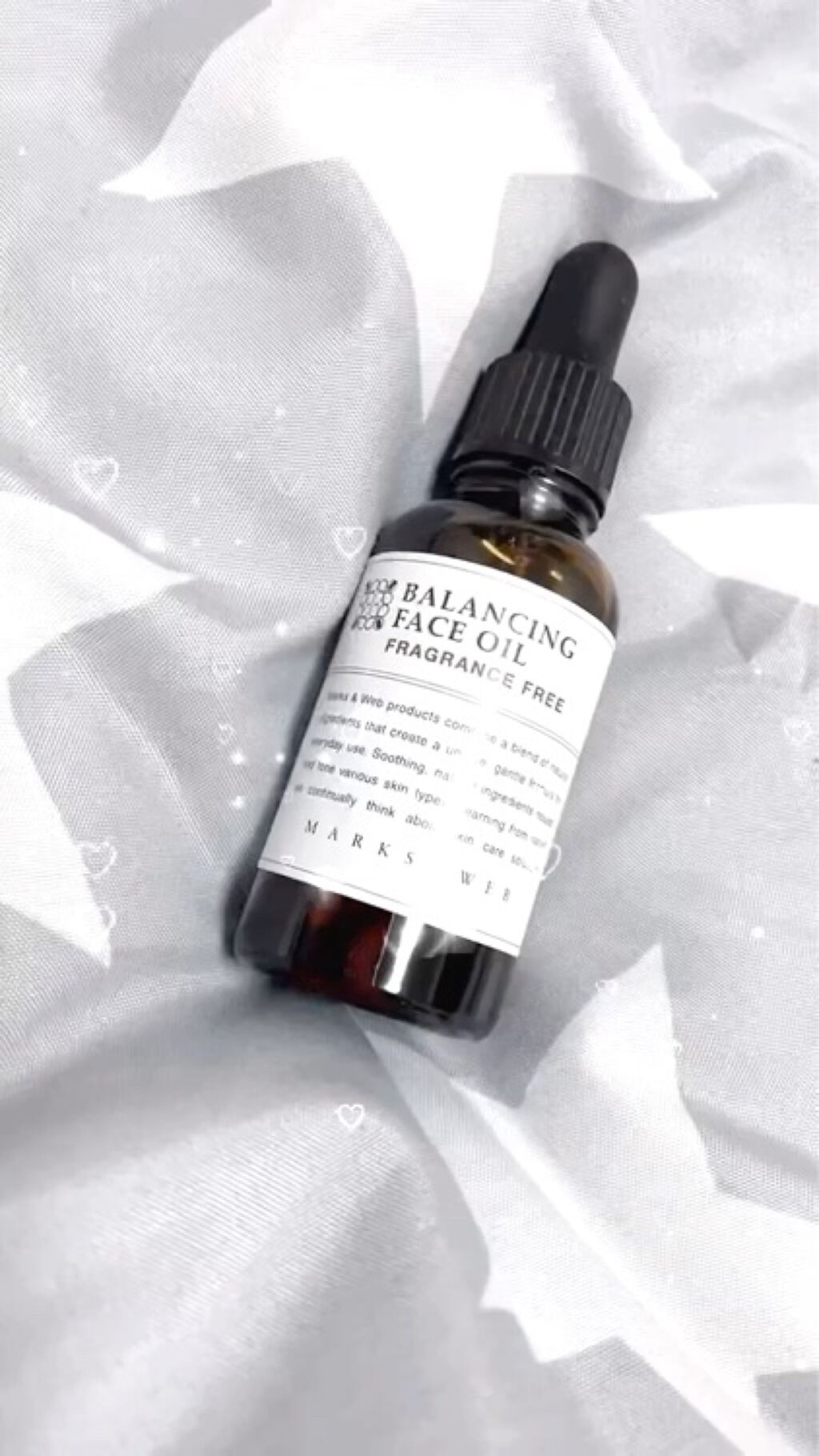 バランシングフェイスオイル 無香料/MARKS&WEB/ブースター・導入液の動画クチコミ2つ目