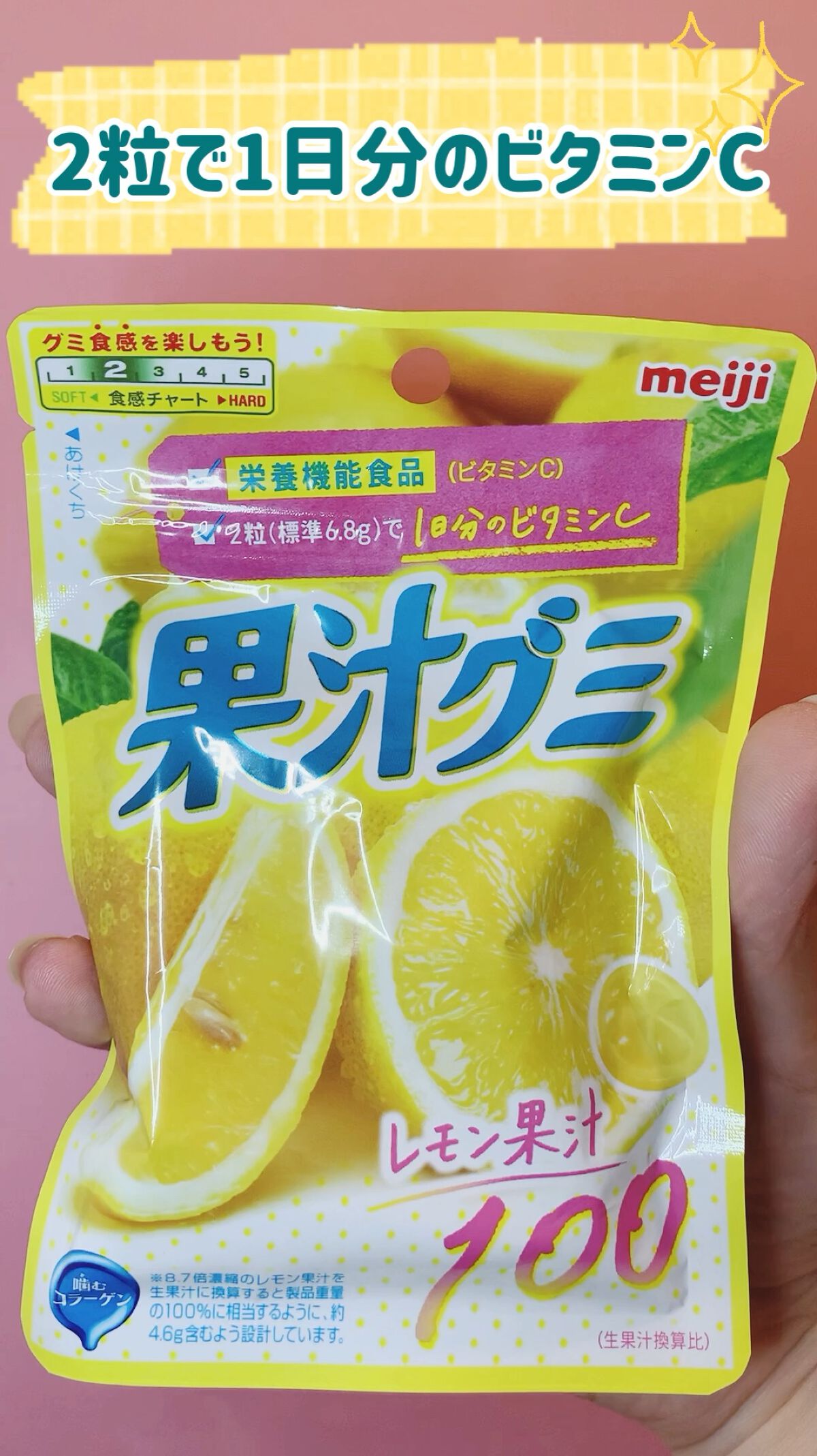 試してみた 果汁グミ 明治 Lips