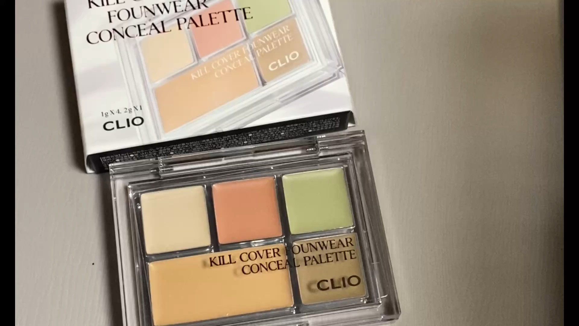 キル カバー ファンウェア コンシール パレット/CLIO/パレットコンシーラーの動画クチコミ1つ目