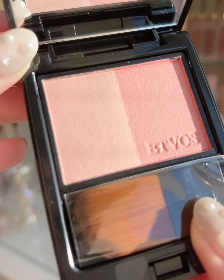 ミネラルプレストチーク/エトヴォス/パウダーチークを使ったクチコミ（3枚目）