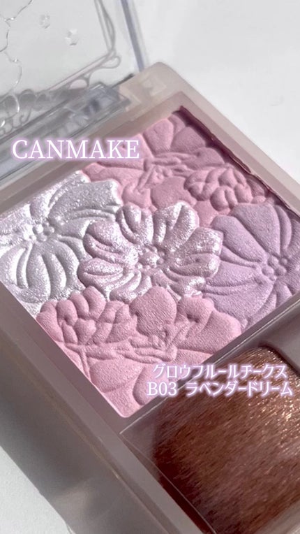 グロウフルールチークス(ブレンドタイプ)/キャンメイク/パウダーチークの人気ショート動画