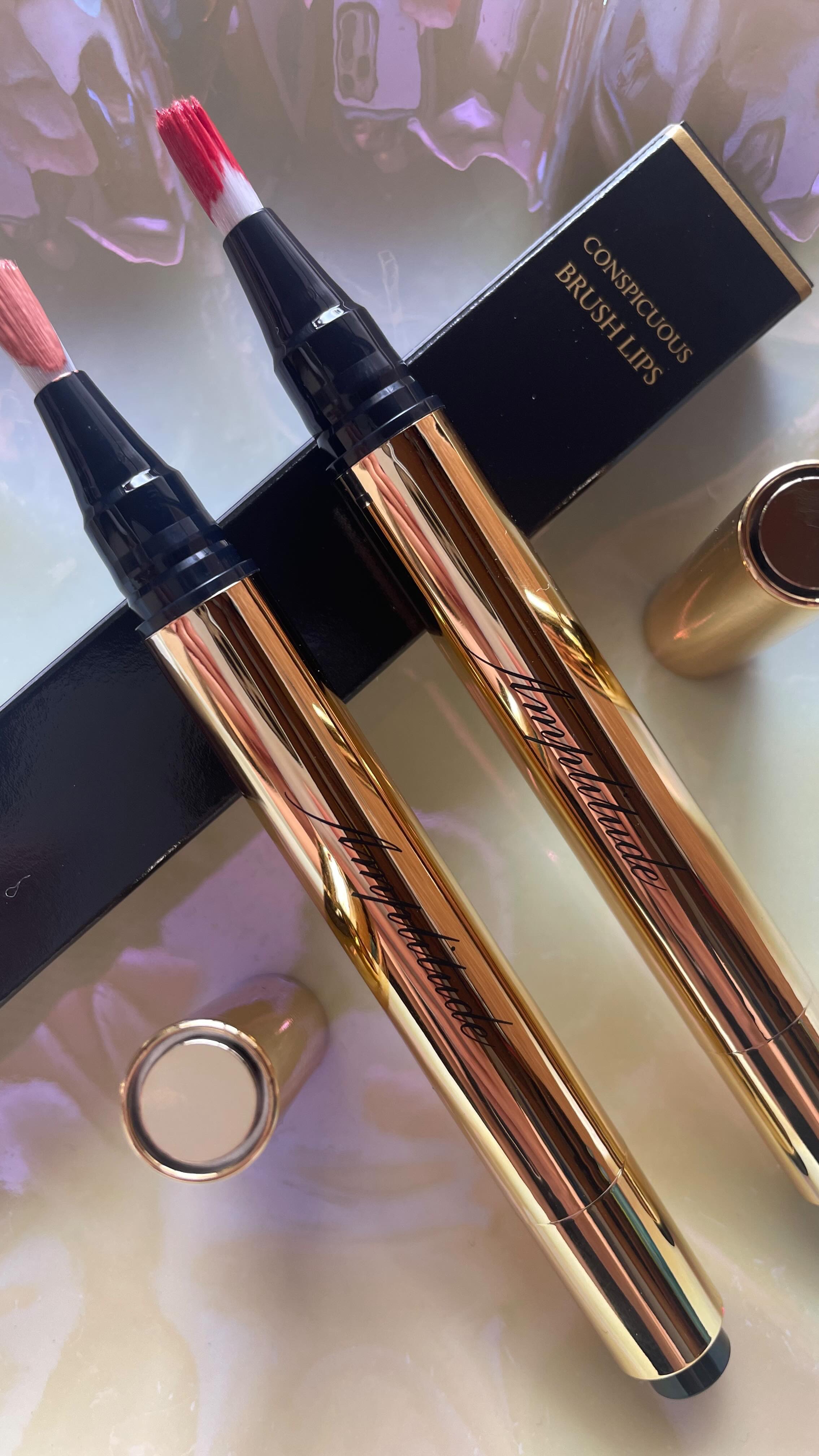 コンスピキュアス ブラッシュリップス/Amplitude/口紅を使ったクチコミ（1枚目）
