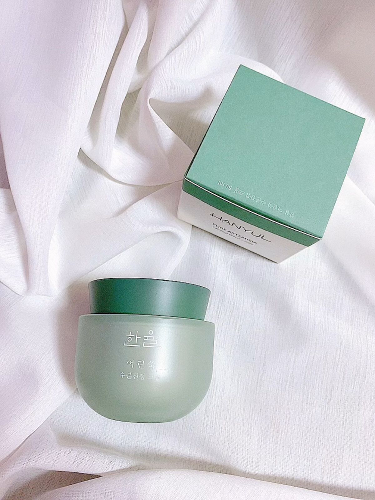 ピュアアルテミシア カーミングウォータークリーム/HANYUL(ハンユル)/フェイスクリームを使ったクチコミ（1枚目）