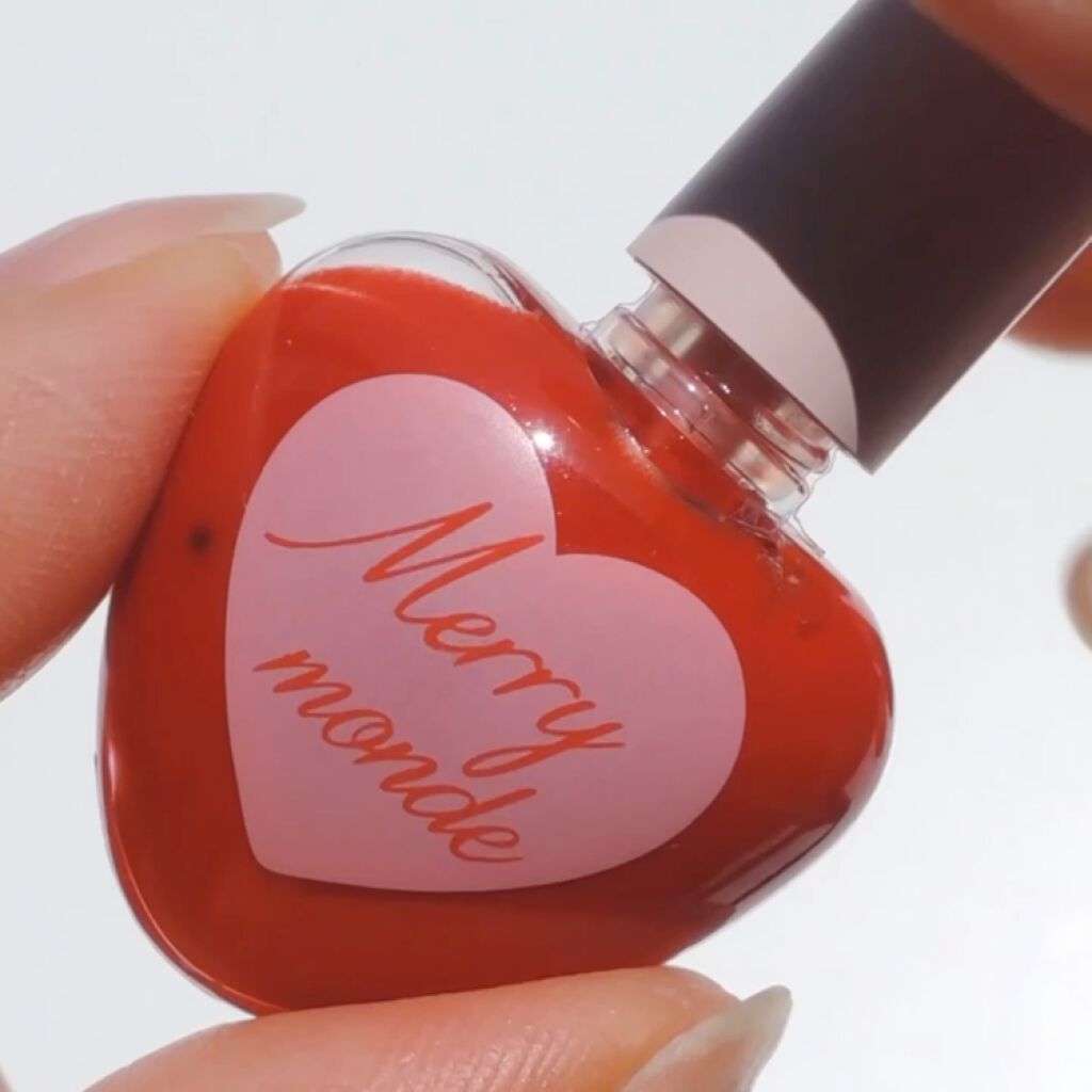 Merrymonde cherry heart tintのクチコミ「とっても小さなミニサイズのティントキット❣️

ウォームとクールに分かれていて、
こちらはウォ.....」（3枚目）