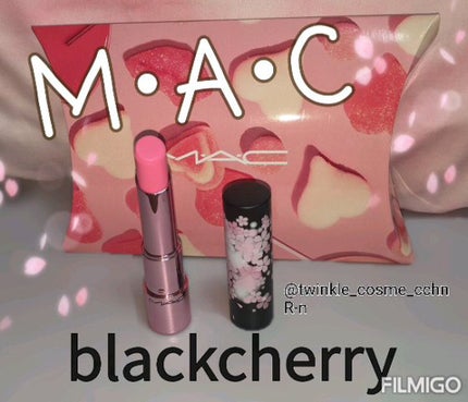 グロー プレイ リップ バーム M·A·C BLACK CHERRY/M・A・C/リップケアを使ったクチコミ(1枚目)