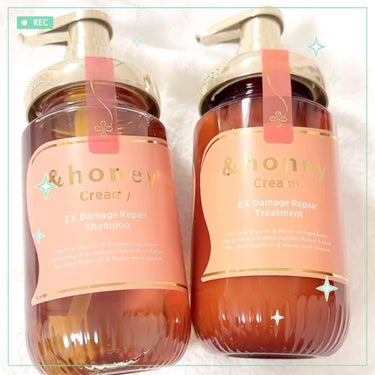 Creamy EXダメージリペアシャンプー1.0/ヘアトリートメント2.0/&honey/シャンプー・コンディショナーを使ったクチコミ（1枚目）