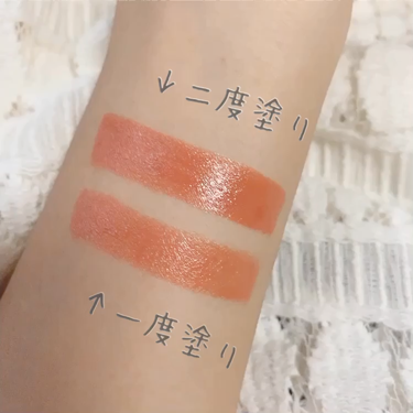 SHISEIDO リップブラシ 401のクチコミ「💄💬私に合う選抜カラー。使用感もっちりリップ。
(⚠︎唇写真ありです⚠︎)
『ウォーター シ.....」(3枚目)
