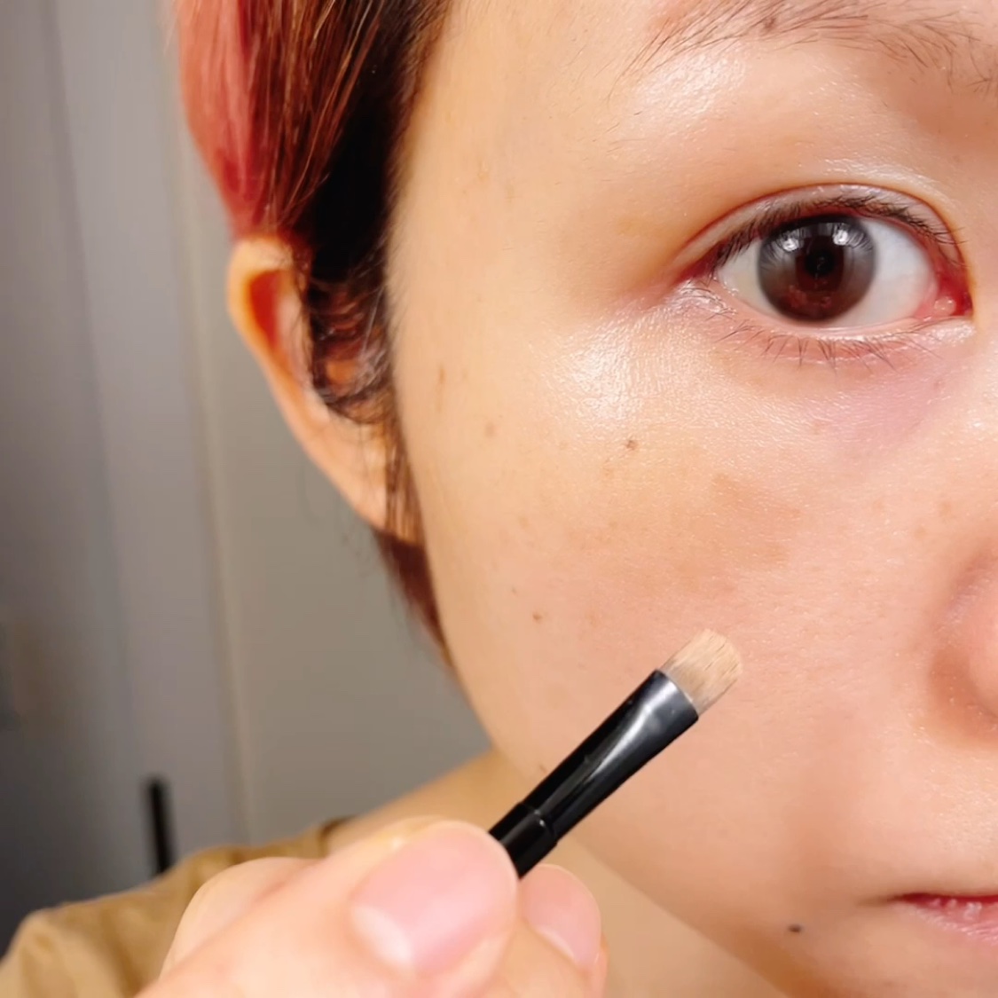 フィンガーマルチブラシ/DAISO/メイクブラシを使ったクチコミ（3枚目）