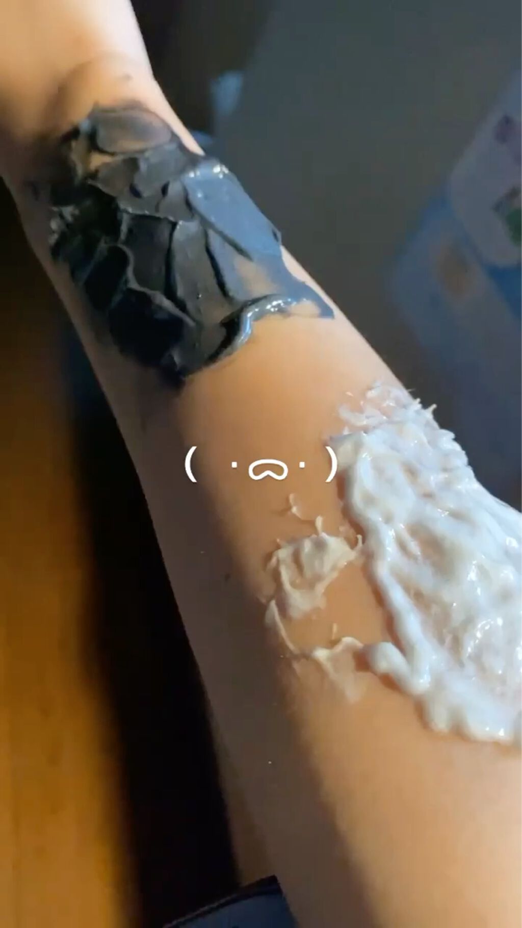 脱毛クリーム MOOMO/自然化粧品研究所/除毛クリームの動画クチコミ3つ目