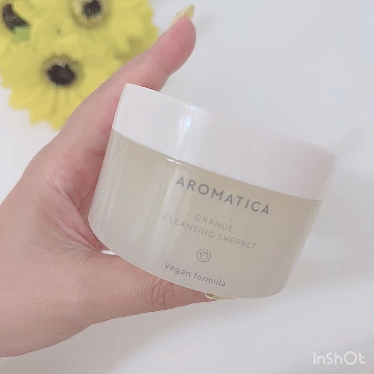 オレンジクレンジングシャーベット/AROMATICA/クレンジングバームを使ったクチコミ（2枚目）