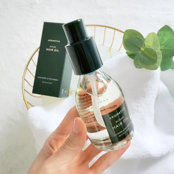 リチュアルヘアオイルラベンダー＆パチョリ/AROMATICA/ヘアオイルを使ったクチコミ（2枚目）