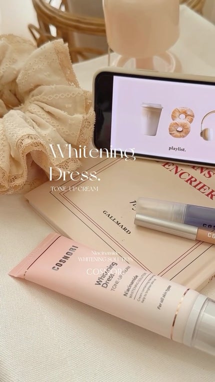 ホワイトニングドレストーンアップクリーム/COSNORI/化粧下地の人気ショート動画