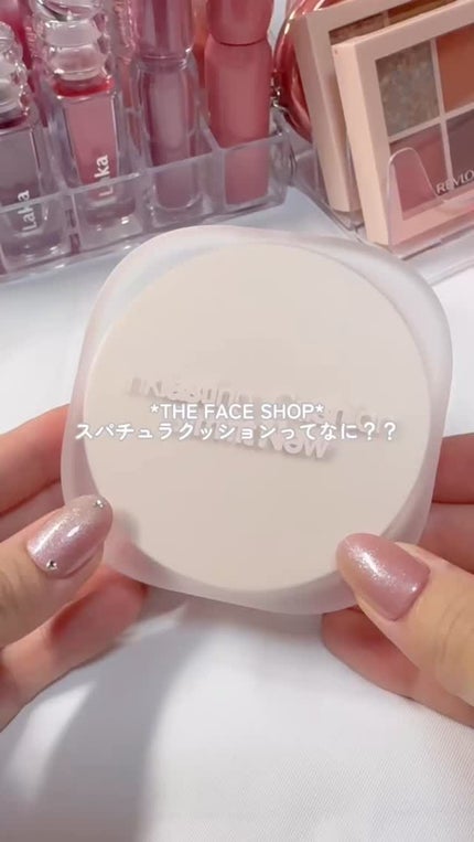 インクラスティングクッションファンデーション/THE FACE SHOP/クッションファンデーションの人気ショート動画
