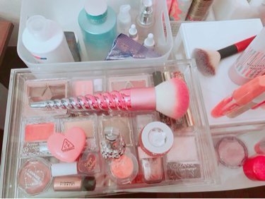 重なるアクリルケース･横型5段/無印良品/その他化粧小物を使ったクチコミ（3枚目）