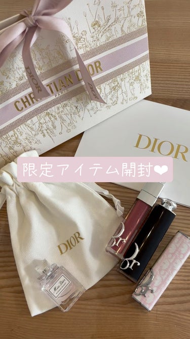 Dior ディオール アディクト クチュール リップスティック ケースのクチコミ「🎬開封動画‬ ̖́-
Diorの限定リップケース
ピンクオブリークがどうしても欲しかったの😳💓.....」（1枚目）