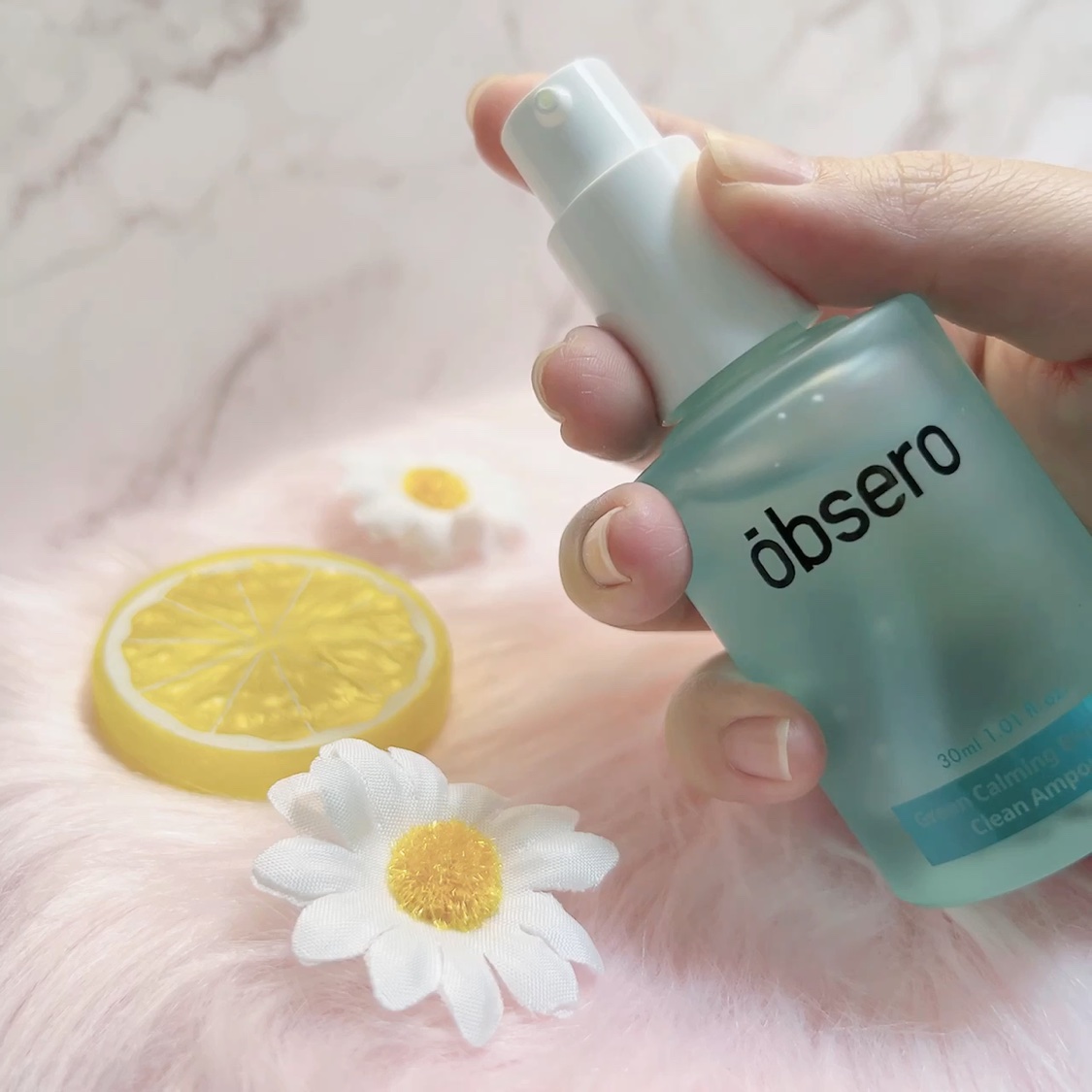 グリーンカーミングブルーレーションクリーンアンプル/obsero/美容液を使ったクチコミ（3枚目）