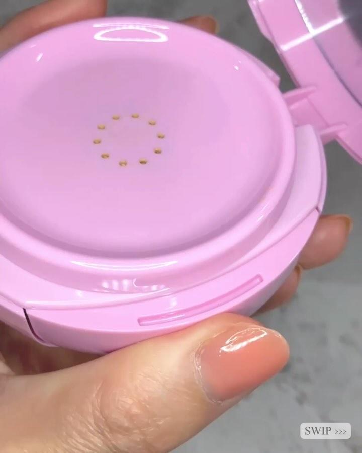 ドントタッチ ガラス ピンククッション/unleashia/クッションファンデーションの動画クチコミ1つ目